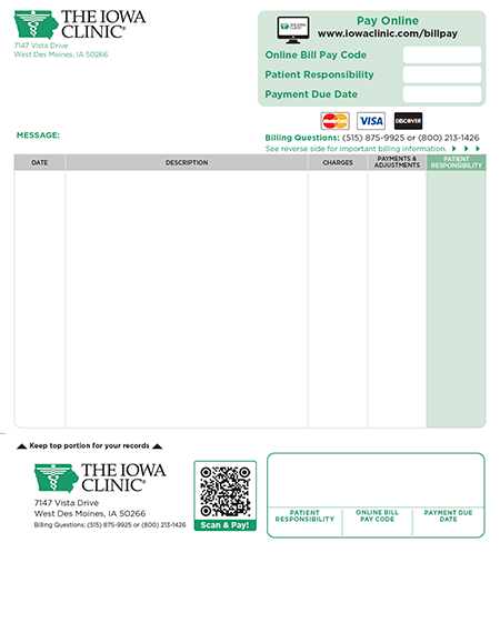 Green patient statement