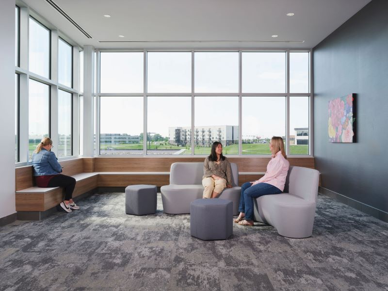 Family Medicine waiting area at The Iowa Clinic South Waukee