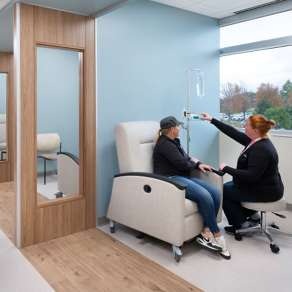 The Iowa Clinic West Des Moines Infusion Center patient bay
