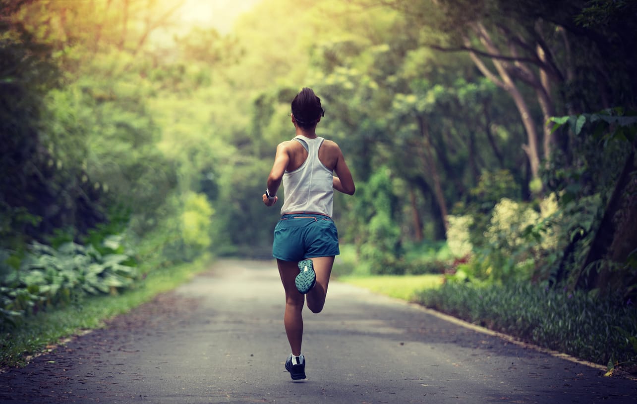 woman running