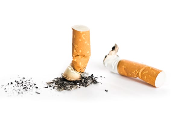 cigarette broken in half